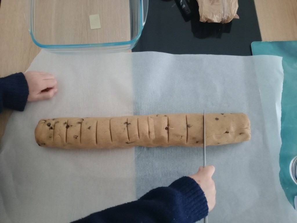 Cookies. Découpe de la pate. IG élevé