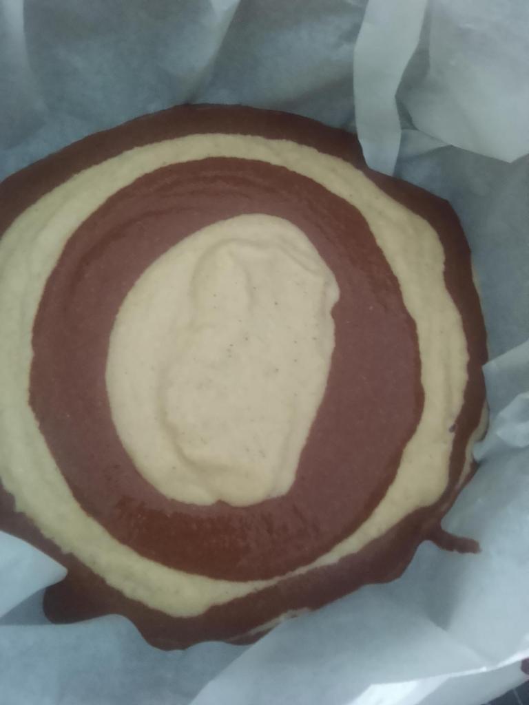 Montage gâteau zébré